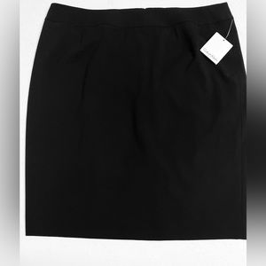 VTG Calvin Klein WomenS Black Lux Pencil Skirt Plus sz 18W - NWT